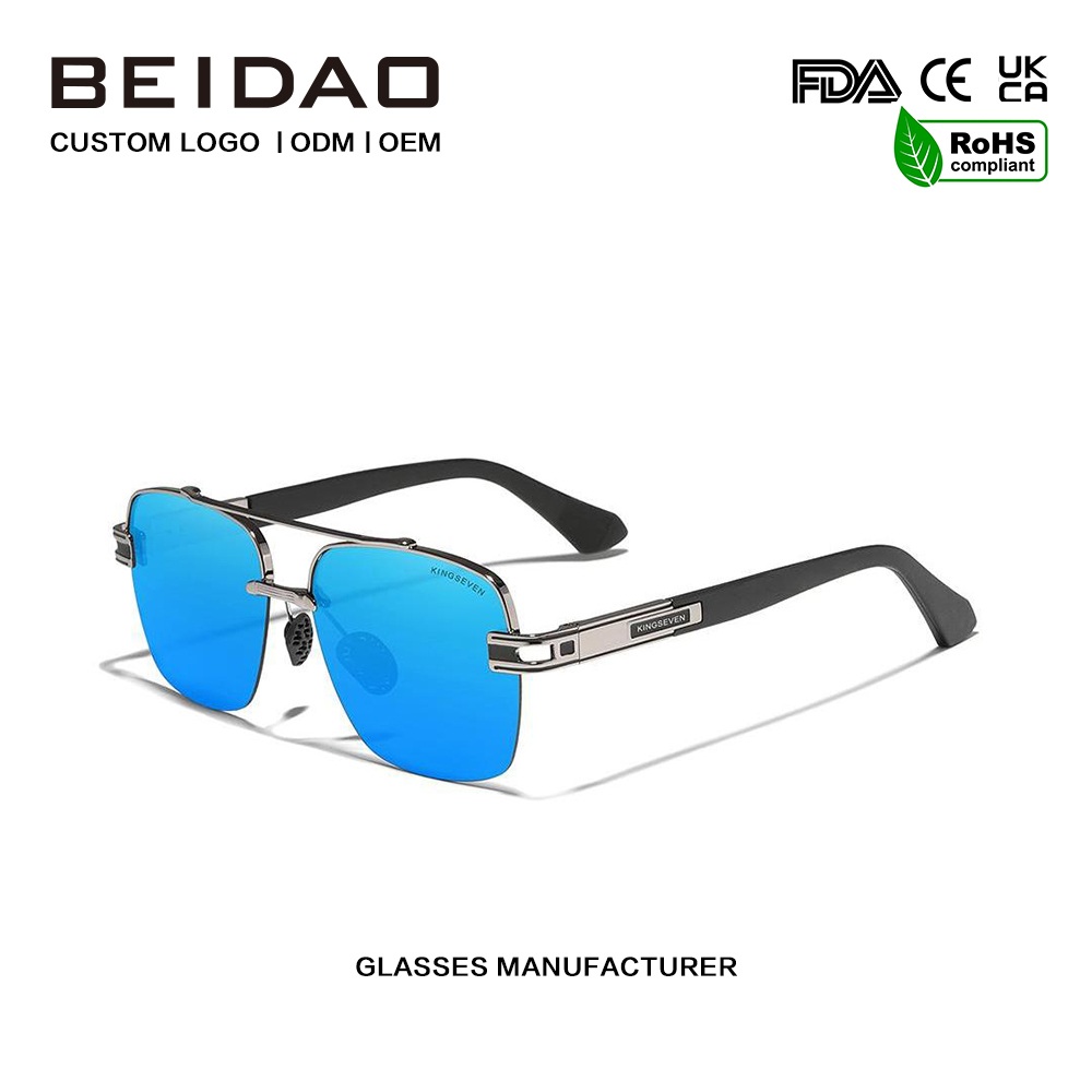 पुरुषों के लिए लक्जरी रंगीन रेट्रो ध्रुवीकृत धूप का चश्मा