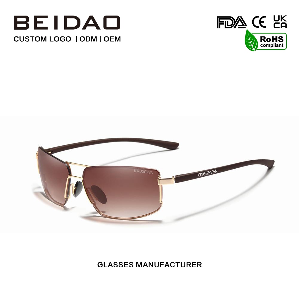 यूनिसेक्स विंटेज स्क्वायर एल्यूमिनियम ध्रुवीकृत धूप का चश्मा